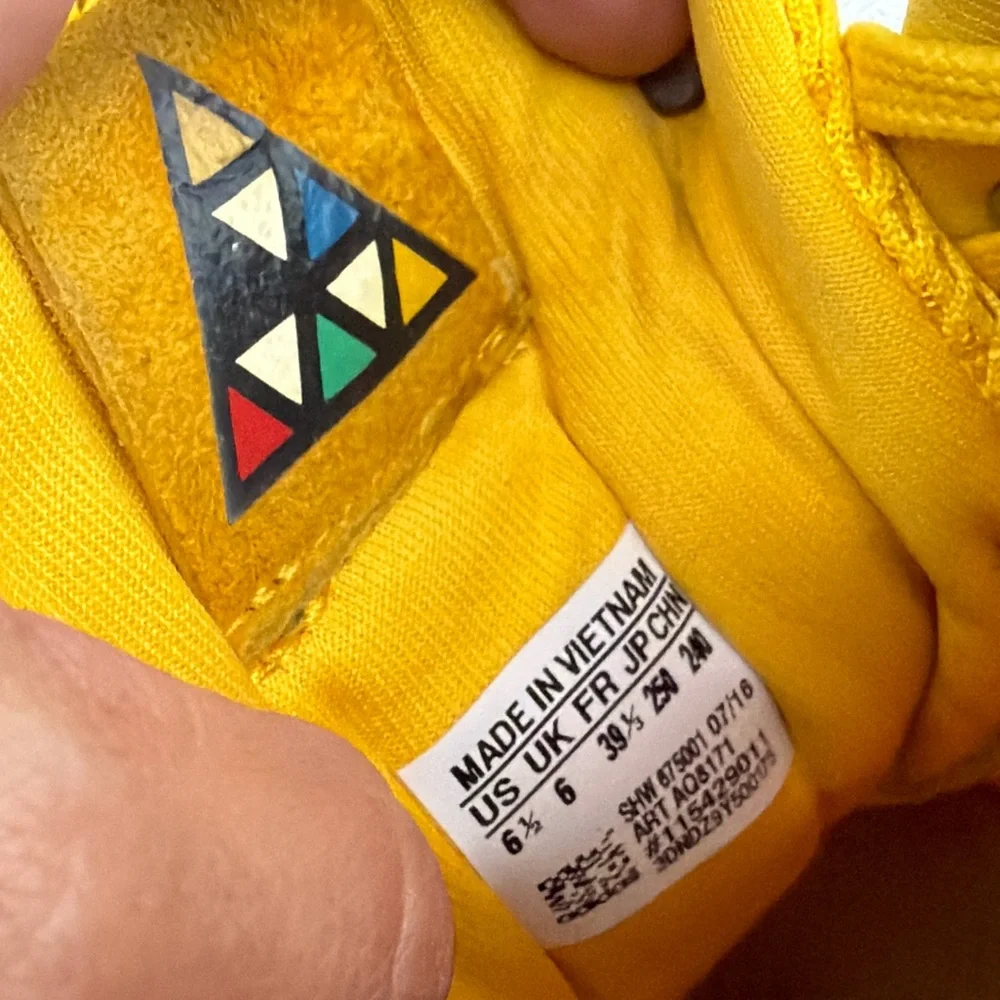 Adidas ZX Women’s Size 6.5 Flux Weave Yellow Sneakers(B73)✨✨